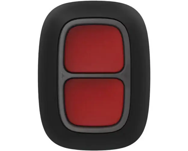 Buton de panica dublu wireless Ajax, 868 Mhz 1.3km, IP55, negru, AJAX DOUBLE BUTTON BL