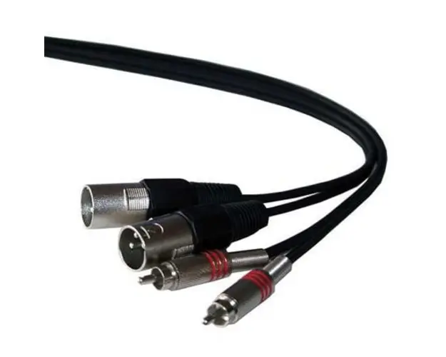 Cablu audio 3M 2 RCA Tata la 2 XLR Tata Stereo, CM3RX-2