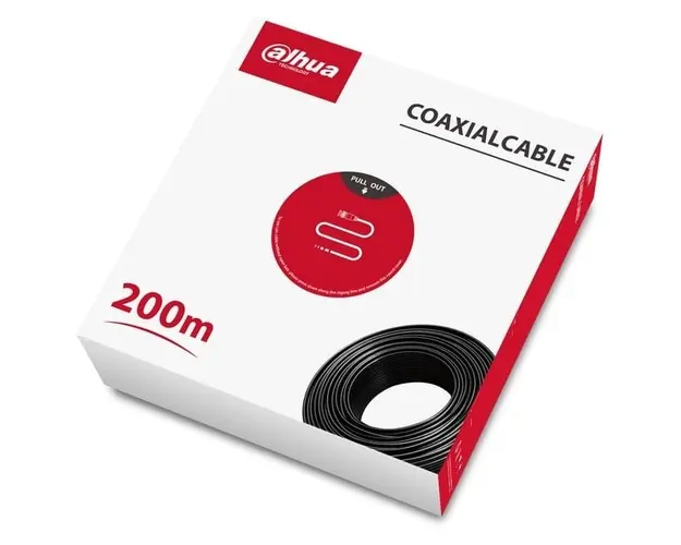 Cablu coaxial RG59, 200 m, cupru, Dahua DH-PFM930-59N-200 