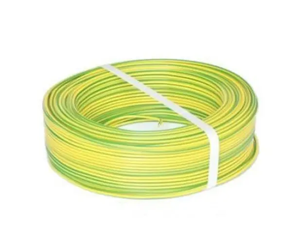 Cablu conductor flexibil MYF 6mm, 100m, galben-verde, cupru, MYF6-GALBENVERDE