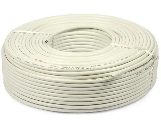 Cablu de alarma cu 8 fire din cupru 100%, ecranat, rola 100m