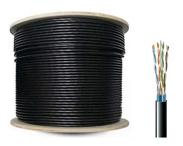 Cablu FTP CAT5E, din cupru, 4x2x24AWG, rola 100m, Safer ADM-FTP5E-4X2X24-100MPE