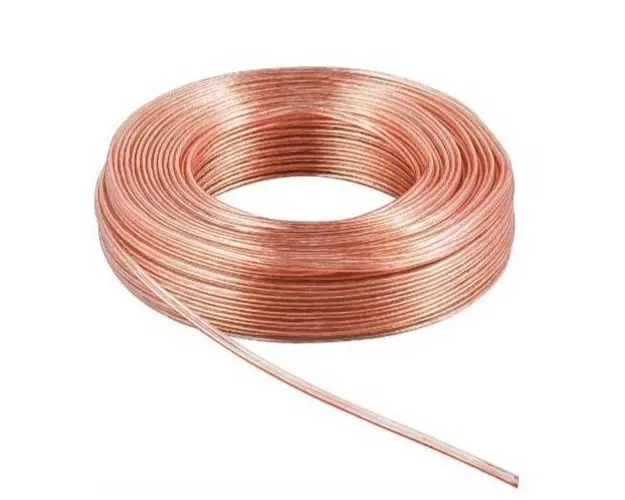 Cablu pentru difuzor, 2x2.5mmp, rola 100m, CCA transparent, Goobay-3048