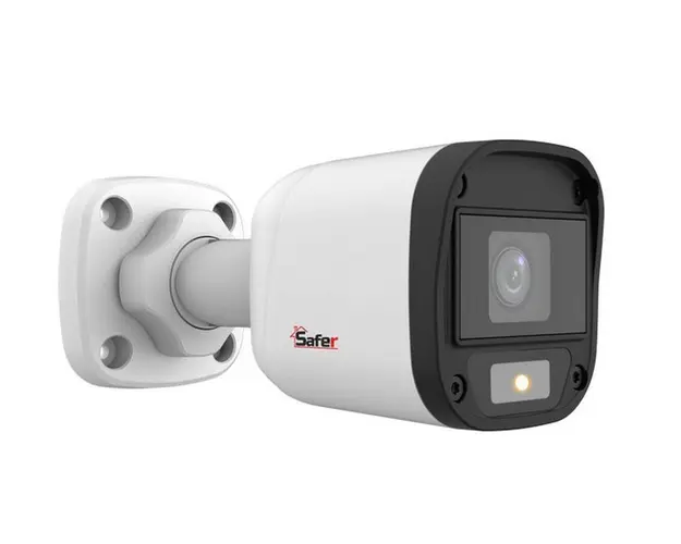 Camera de exterior Full Color Safer, 5MP 2K, 2.8mm, LED alb 20m, IP67, SAF-BP5MP20F28-LED(U)