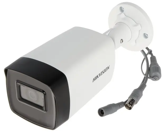 Camera de exterior, 5MP, lentila 3.6 mm, IR 80m, Hikvision, DS-2CE17H0T-IT5F(C)