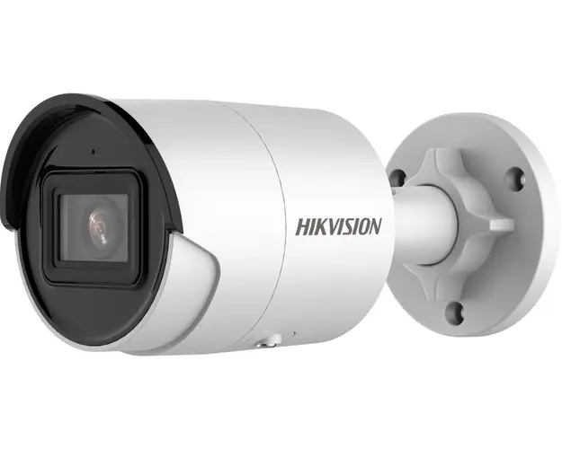 Camera de supraveghere IP pentru exterior, 8MP, lentila 2.8mm, IR 40m, cu microfon, AcuSense, DS-2CD2083G2-IU(2.8mm) Hikvision