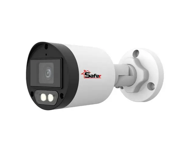 Camera de supraveghere, 2 MP Full HD, LED cu lumina alba 40 m, Microfon HDCVI, 2.8mm, Safer, SAF-BM2MP40F28-LED-A-(U)
