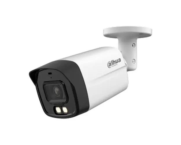 Camera de supraveghere, 8 MP 4K, LED alb 40 m, microfon incorporat, Full color, Dahua, HAC-HFW1809TLM-A-LED-0360B