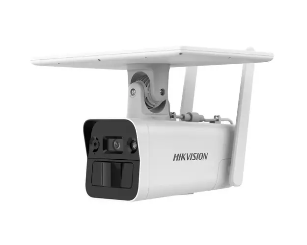Camera de supraveghere cu panou solar, 4G, Senzor PIR + Radar, 2K, 4mm, IR 30m, Microfon si difuzor, MicroSD, Hikvision DS-2XS2T41G1-ID/4G/C05S07(4mm)
