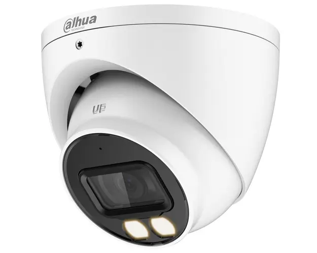 Camera de supraveghere HDCVI Full Color, 5MP 2K, LED alb 40m, 2.8mm, Microfon, Dahua HAC-HDW1509T-A-LED-28-S2