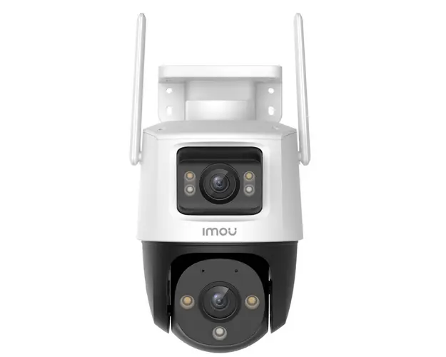 Camera de supraveghere IMOU Cruiser Dual 8MP, Wi-Fi, 2 lentile de 3+5 MP, Full Color, Alarma, Microfon si difuzor, IPC-S7XP-8M0WED