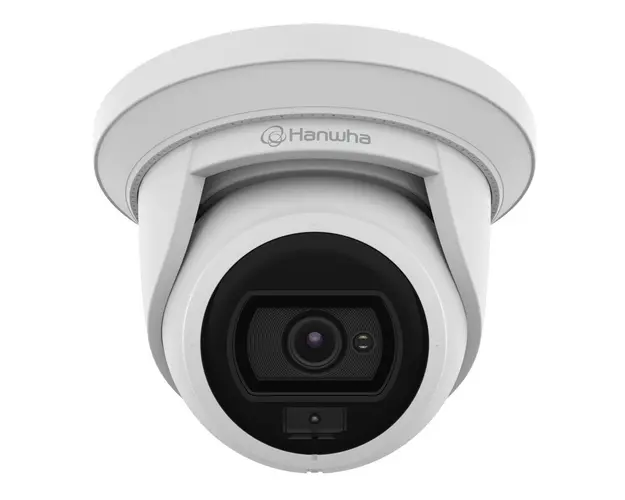 Camera de supraveghere IP Hanwha Flateye ANE-L7012L, 2K 4MP, 3mm, LED alb 20m, PoE, MicroSD, IP67, IK10