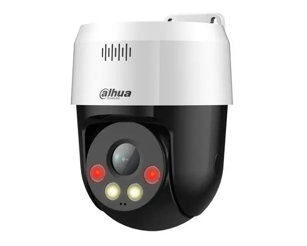 Camera de supraveghere IP PT, WizSense, 5MP 2K, Iluminare Duala 30m, Alarma, Audio, PoE, IP66, Dahua SD2A500NB-GNY-A-PV