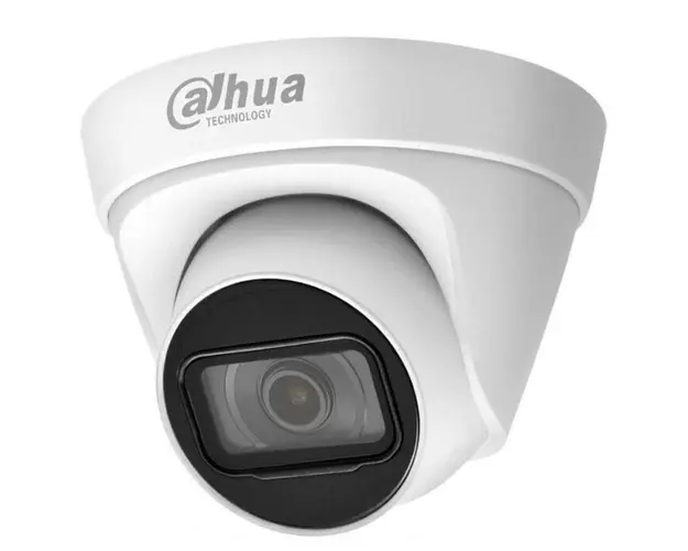 Camera de supraveghere interior, 2MP, lentila 2.8mm, IR 30m, Detectare miscare, PoE, IP67, Dahua IPC-HDW1230T1-0280B-S5