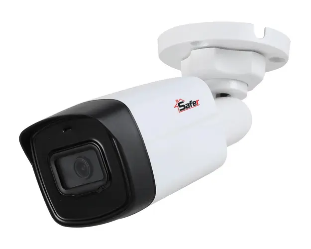 Camera de supraveghere pentru exterior HDCVI, 8MP 4K, 2.8mm, IR 80m, IP67, Safer SAF-BP8MP80F28