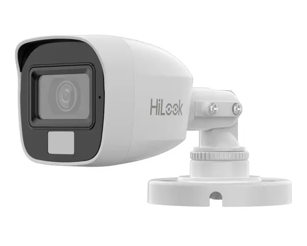 Camera de supraveghere pentru exterior Hikvision HiLook THC-B157-LMS, 3K 5MP, Iluminare duala 20m, 2.8mm, Microfon, IP66