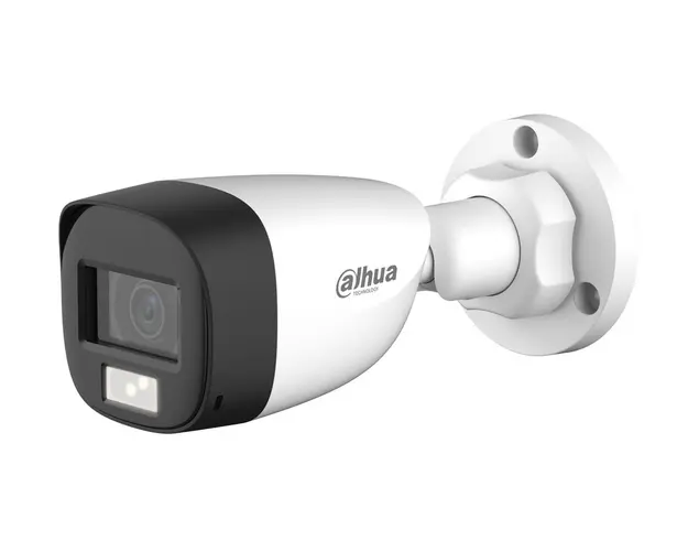 Camera supraveghere exterior HDCVI Dahua HAC-HFW1200CL-IL-A-0280B-S6, Full HD, lentila 2.8mm, Iluminare duala 20m, Microfon