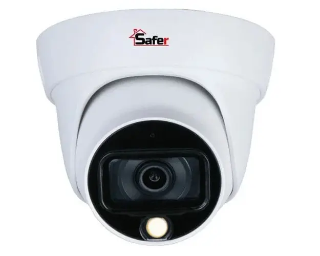 Camera de supraveghere interior STARLIGHT Full Color, 2MP, 2.8 mm, LED alb 20 m, Microfon, Safer SAF-DP2MP20F28-A-LED