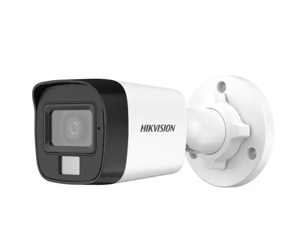 Camera de supraveghere analogica HDTVI, 5MP 3K, 2.8mm, Iluminare duala, Audio, IP67, Smart Hibrid Hikvision DS-2CE16K0T-LPFS(2.8MM)