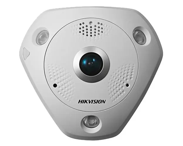 Camera IP FishEye Hikvision, 12MP, 360º, DeWarping , IR 15m, Microfon si difuzor, MicroSD, PoE, IP67 / IK10, DS-2CD63C5G0-IVS(1.29mm)D