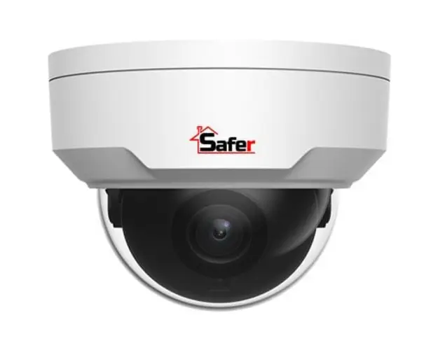 Camera dome IP 4 MP, Smart IR 30 M, lentila 2.8mm, PoE, DORI, Ultra 265, SAFER SAF-IPCDM4MP30-28 