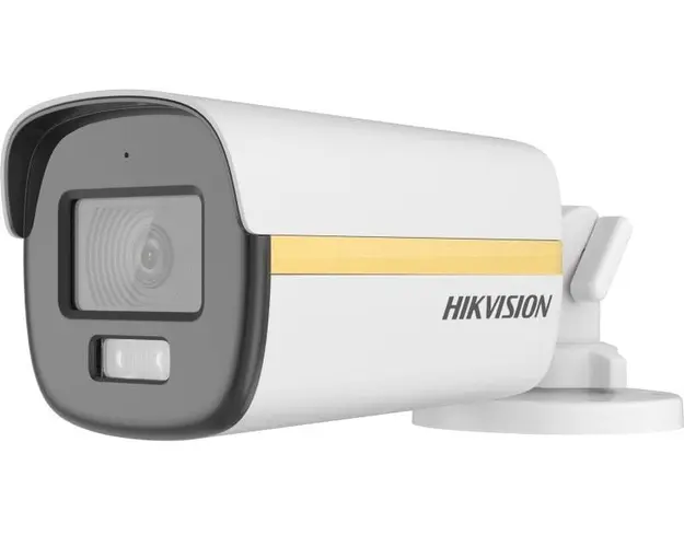 Camera supraveghere ColorVu Hikvision DS-2CE12DF3T-LFS-2.8mm, 2MP, Smart Hybrid Light, 2.8mm, Microfon, IP67