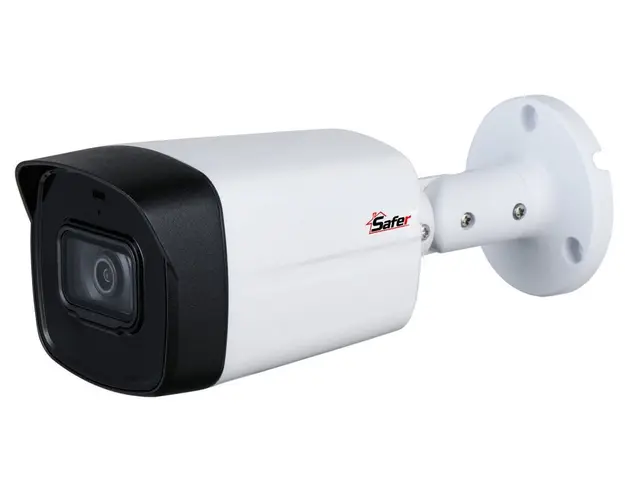 Camera supraveghere exterior HDCVI, 2MP, lentila 2.8mm, IR 60m, microfon, IP67, Safer SAF-BP2MP60F28-A