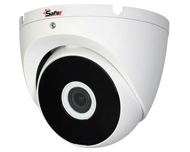 Camera supraveghere, Dome, FULL HD, lentila 2.8 mm, IR 20 metri, Safer SAF-DM2MP20F28(C)