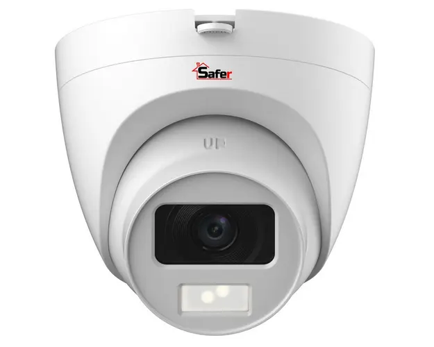 Camera supraveghere HDCVI, 2MP, Iluminare Duala cu IR si LED, 2.8mm, microfon, Safer SAF-DP2MP20F28(Q)-IL-A