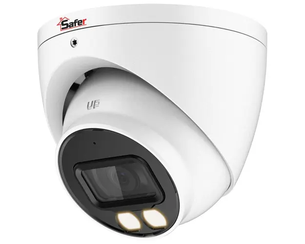 Camera supraveghere HDCVI, 5MP, Iluminare Duala cu IR si LED, 2.8mm, microfon, Safer SAF-DM5MP40F28-IL-A