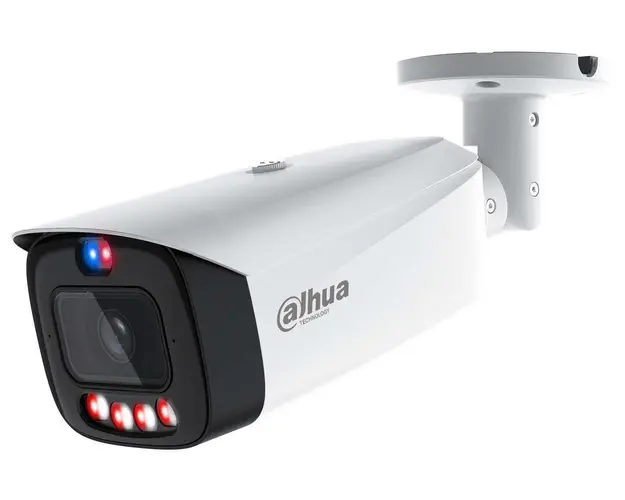 Camera supraveghere IP, Dahua IPC-HFW3849T1-AS-PV-0280B-PRO, WizSense, 8MP, Iluminare duala, audio, slot card, PoE, alarma acustica si luminoasa