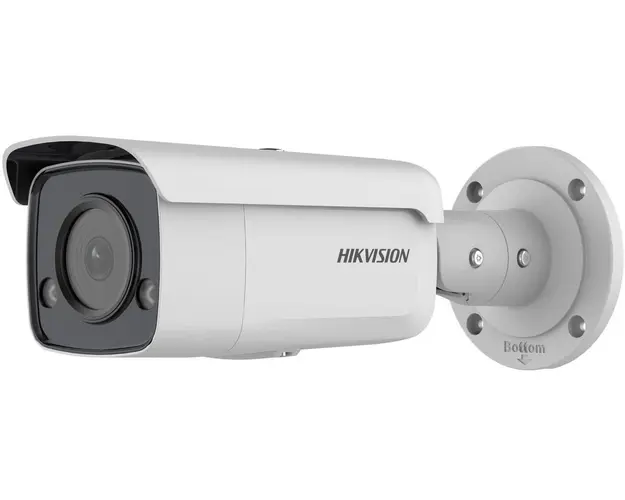 Camera supraveghere IP exterior Hikvision DS-2CD2T43G2-L(2.8mm), 4MP 2K, LED alb 40m, PoE, slot microSD, IP67