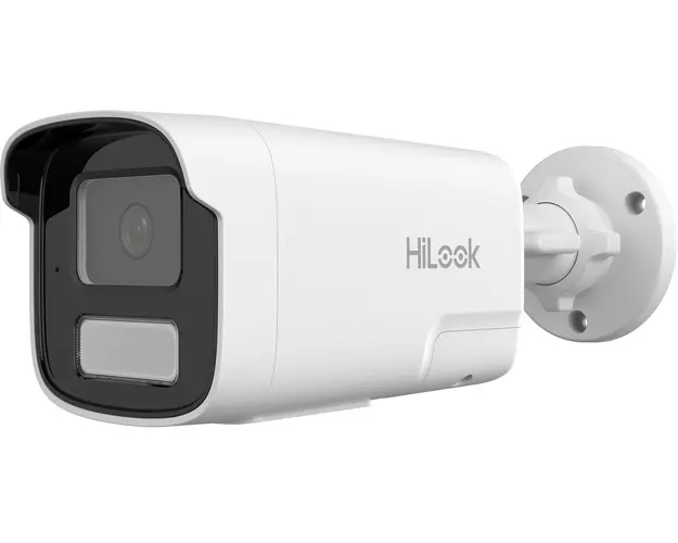 Camera supraveghere IP Hikvision HiLook IPC-B460HA-LUF/SL(4mm), 6MP, 4mm, Iluminare duala 50m, Audio, PoE, IP67, Slot MicroSD