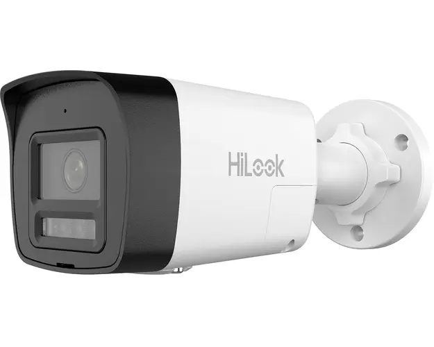 Camera supraveghere IP Hikvision HiLook IPC-B160HA-LUF/SL, 6MP, 2.8mm, Iluminare duala 30m, Microfon si difuzor, PoE, IP67, Slot pentru MicroSD