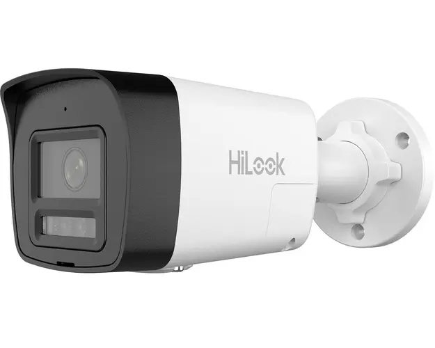 Camera supraveghere IP Hikvision HiLook IPC-B160HAP-LUF/SL, 6MP, 2.8mm, PoE, Iluminare duala 30m, Alarma, Microfon si difuzor, IP67