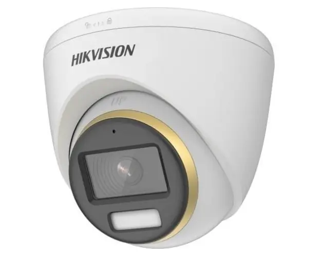 Camera Turret Hikvision ColorVu DS-2CE72DF3T-FS(3.6mm), 2MP, 3.6mm, LED alb 40m, Microfon, IP67
