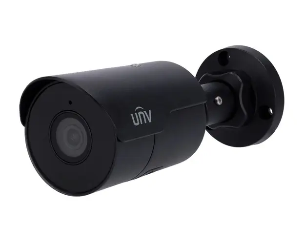 Camera de supraveghere Black, 2K - 4MP, 2.8mm, IR 50m, Microfon, MicroSD, PoE, Uniview IPC2124LE-ADF28KM-G-BLACK