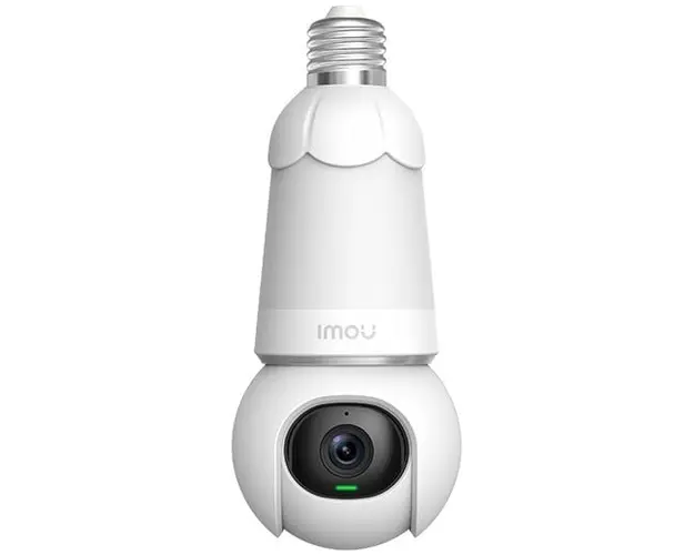 Camera Wireless PTZ cu montare in Dulie E27 Imou Bulb Cam 5 MP, LED 25m, 2.8mm, Alarma Difuzor, Microfon, IPC-S6DP-5M0WEB-E27