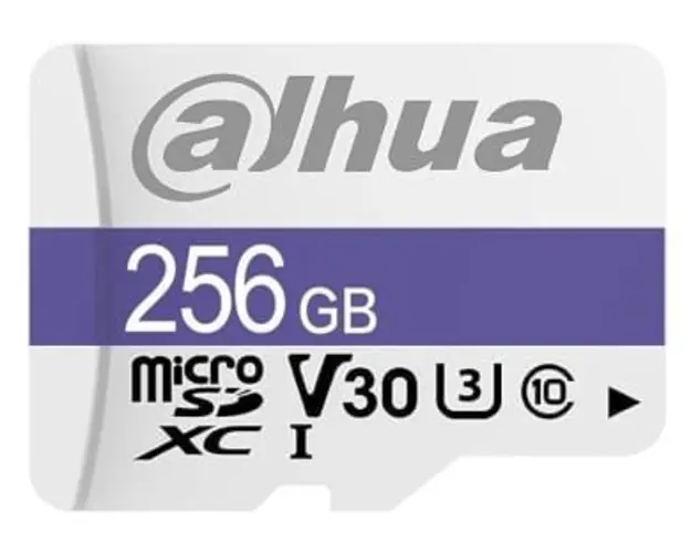 Card de memorie pentru stocare video Micro SD 256GB Clasa 10 Dahua TF-C100/256GB