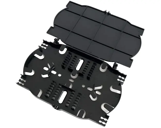 Caseta de sudura pentru fibra optica, Braun Group CS12-24, 12/24 fibre, compatibila cu sisteme de tip enclosure, ignifug