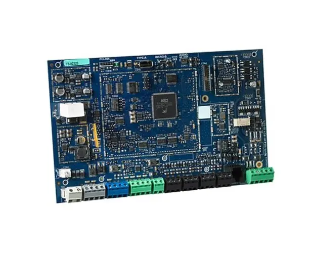 Centrala de alarma hibrida DSC PRO-HS3248M, 8 zone pe placa, extensibila la 248 zone pe fir sau wireless, cu cabinet HS3020C