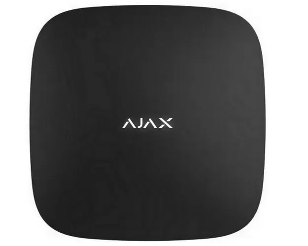 Centrala de alarma wireless, 100 dispozitive, 2 km, 4G, suport verificare foto, neagra, AJAX HUB2 4G BL