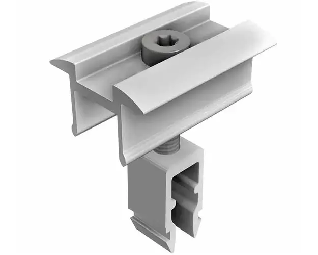 Clema de mijloc pentru fixarea panourilor solare, prindere cu clips, surub inclus, Safer SAF-MIJLOC-CLIPS