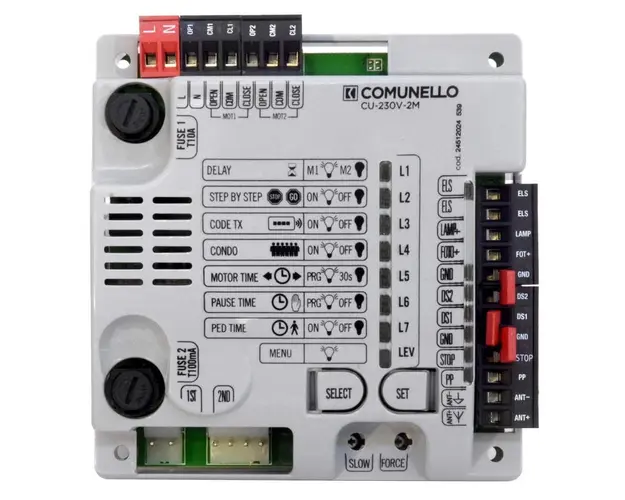 Placa de comanda 230v, pentru automatizari Comunelo cu 2 motoare CU-230V-2M, GQUADST2H0G00
