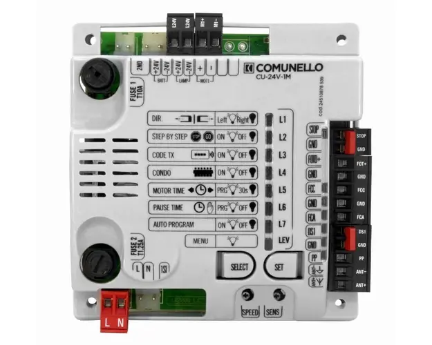 Placa de control pentru automatizari Comunello cu 1 motor de 24V, GQUADST1L0G00 QUAD 24V 1M