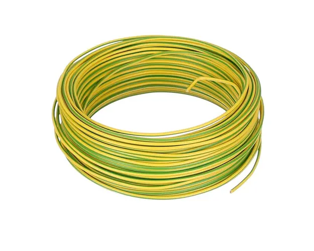 Conductor FY 4 mm, solid, 100 m, FY4-GALBEN-VERDE