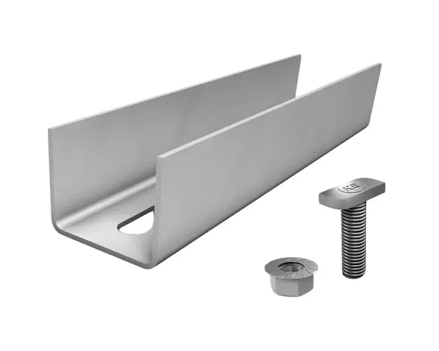 Conector sina SolidRail XS, Pentru profile Light si UltraLight, K2 Systems 1004107, Aluminiu