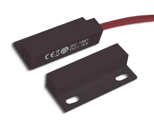 Contact magnetic Negru Aleph DC-1561B, conectare prin cablu