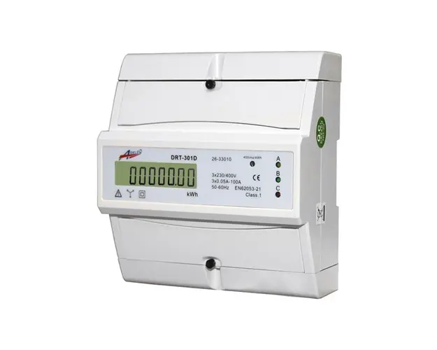 Contor trifazic digital, 400V, afisaj electronic, IP51, Adeleq 02-552/dig