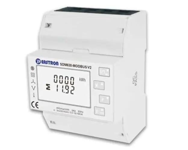 Contor inteligent Smart Meter Growatt, compatibil cu invertoarele trifazate, montare pe sina DIN, 3P4W, RS485, IP51, TPM-CT-E-250A